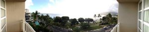 panoramic view from our hotel room